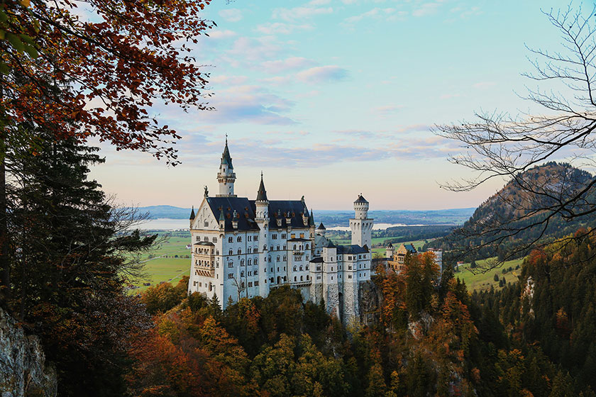 Castillo de Neuschwanstein en Baviera (Alemania)